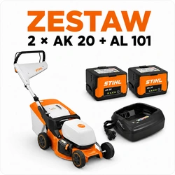 Kosiarka akumulatorowa, 41cm, kosz 52 I STIHL RMA 243 +2X AK 30 +AL 101 – ZESTAW