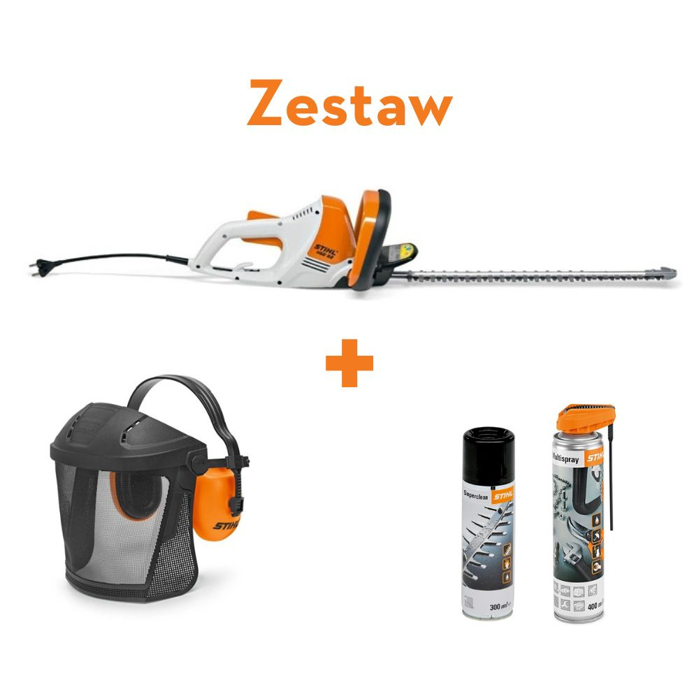 Stihl Nożyce elektryczne do żywopłotów HSE 52 - ZESTAW - mocny silnik