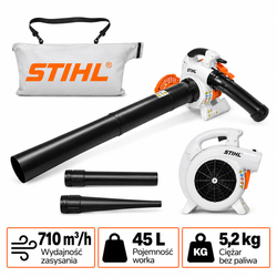 STIHL SH 56 – odkurzacz ogrodowy spalinowy, 1 KM
