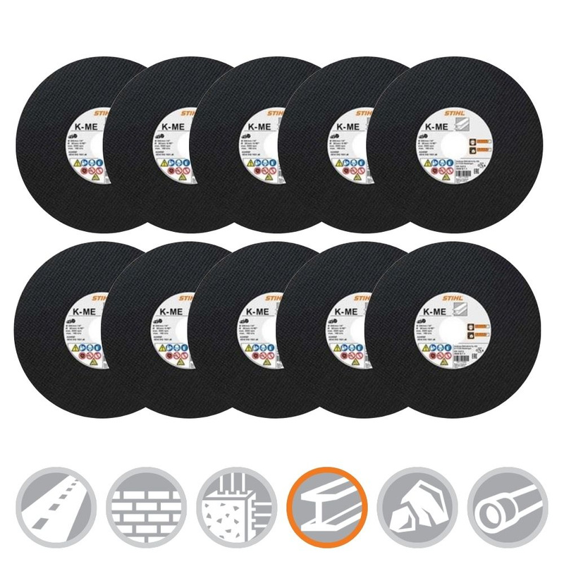 STIHL Tarcze tnące z żywic syntetycznych K-ME 300 / 10szt