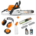 STIHL MS 251 PM3 35cm – Cut Kit 4, Smart Connector, nauszniki, pojemnik i zestaw olejów
