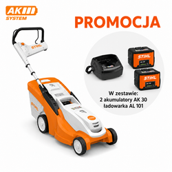 STIHL Kosiarka akumulatorowa RMA 239 C– 37 cm, zestaw 2x  AK 30 + AL 101