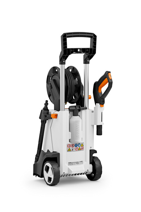 Stihl Myjka wysokociśnieniowa RE 110 PLUS [Ciśnienie 150 bar] Silnik indukcyjny, bębęn na wąż - Praktyczne rozwiązania