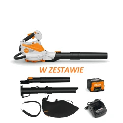 STIHL SHA 56 – odkurzacz do liści, Zestaw: AK 20 + AL 101