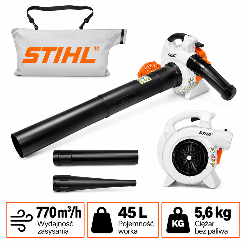 STIHL SH 86 – odkurzacz ogrodowy spalinowy, 1,1 KM