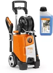 STIHL Myjka wysokociśnieniowa RE 130 Plus + środek do czyszczenia pojazdów CC 100 1L Zestaw promocyjny