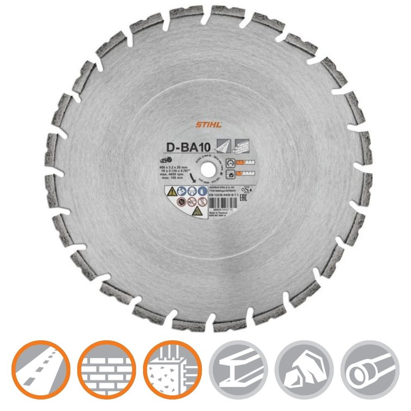 STIHL Tarcza tnąca D-BA90 Ø350 mm /14" do betonu i asfaltu