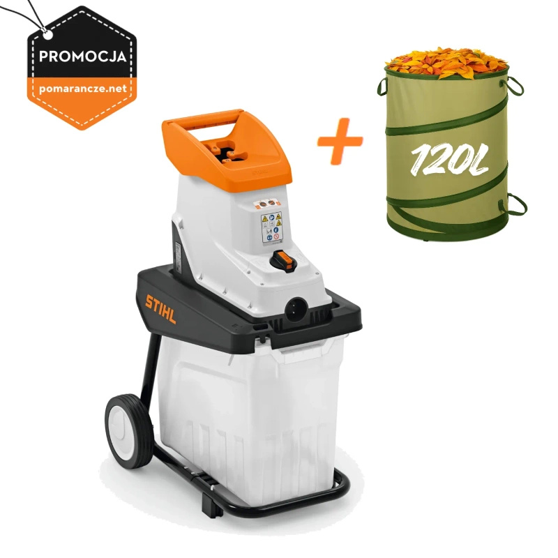 STIHL GHE 140 L – rozdrabniacz elektryczny, 2,5 kW, walec tnący