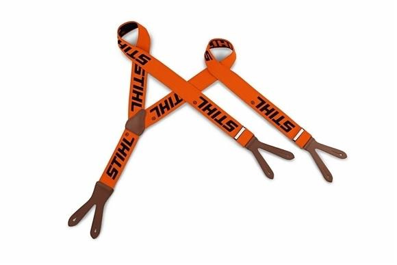 STIHL Szelki pomarańczowe 120cm, na guziki - komfort i wytrzymałość