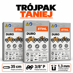 Trójpak łańcuchów STIHL DURO 3/8" 1,3 Picco Duro 3 SWW / 50 ogniw