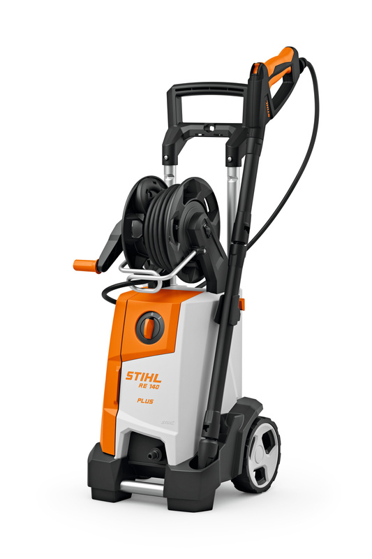 STIHL RE 140 PLUS – myjka wysokociśnieniowa, bęben na wąż, 430 l/h, 180 bar