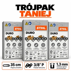 Trójpak łańcuchów STIHL DURO 3/8" 1,3 Picco Duro 3 SWW / 50 ogniw