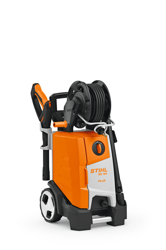 STIHL RE 140 PLUS – myjka wysokociśnieniowa, bęben na wąż, 430 l/h, 180 bar