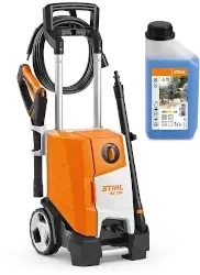 STIHL Myjka wysokociśnieniowa RE 120 + środek do czyszczenia pojazdów CC 100 1L Zestaw promocyjny