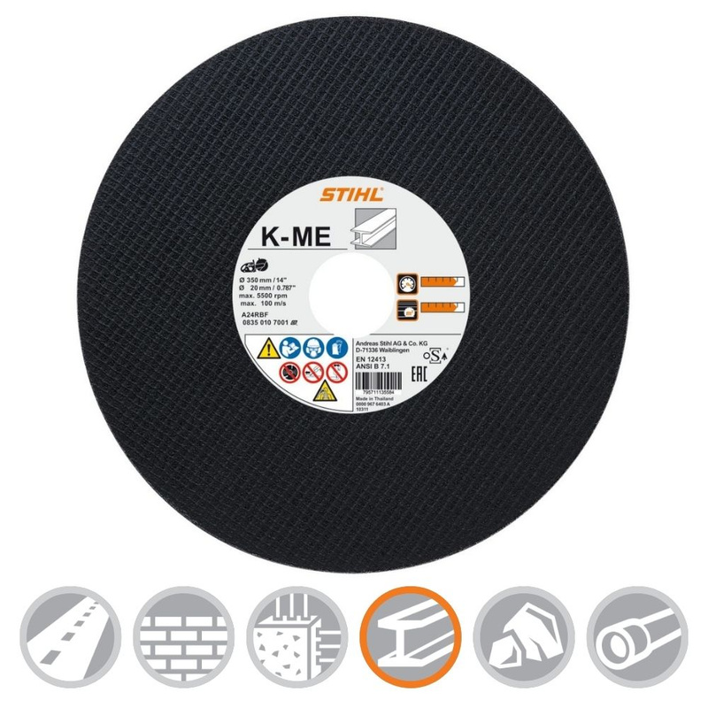 STIHL Tarcze tnące z żywic syntetycznych K-ME 300 / 10szt