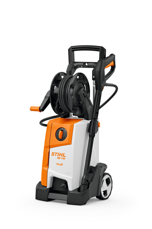 STIHL RE 110 PLUS – myjka wysokociśnieniowa, bęben na wąż, 380 l/h, 150 bar