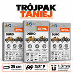 Trójpak łańcuchów STIHL DURO 3/8" 1,3 Picco Duro 3 SWW / 50 ogniw