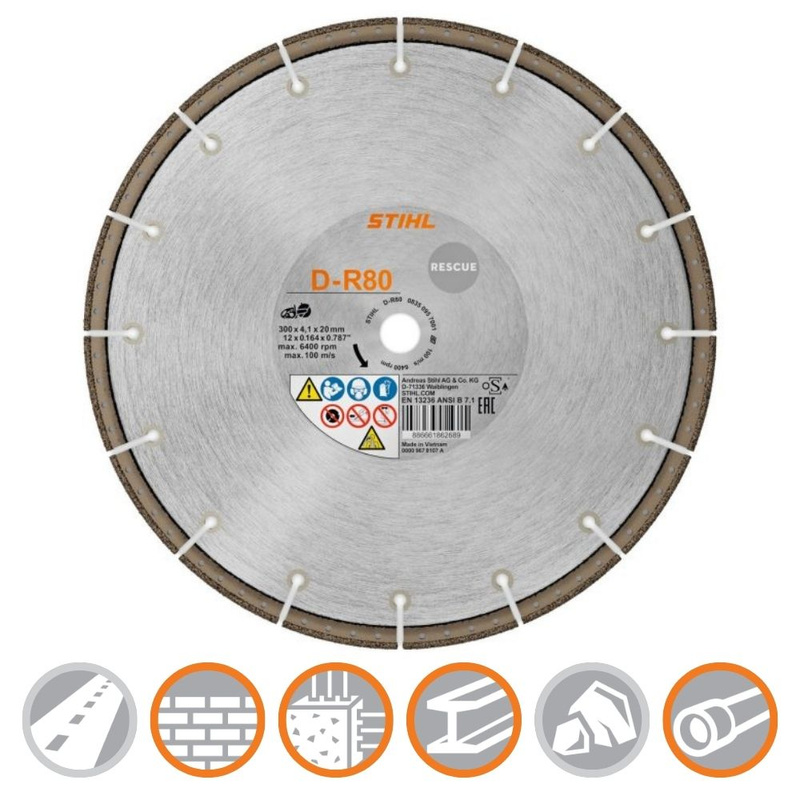 STIHL Tarcza diamentowa, D-R80 Ø 230mm/9"