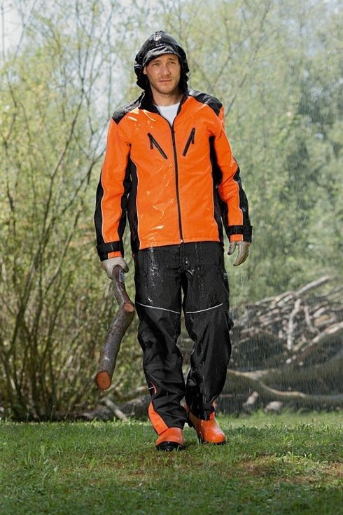 STIHL Przeciwdeszczowa kurtka RAINTEC rozm. XXL - wentylacja i funkcjonalność