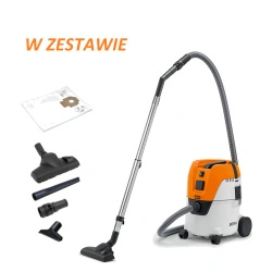 STIHL SE 62 E – odkurzacz przemysłowy, 1,4 kW, adapter do elektronarzędzia