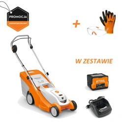 STIHL RMA 239 – kosiarka akumulatorowa, Zestaw: 2× AK 30 + AL 101