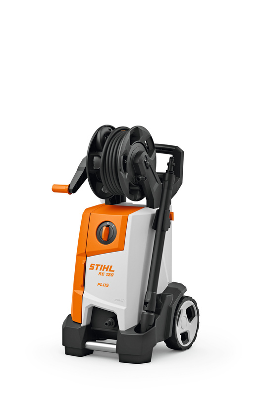 STIHL RE 120 PLUS – myjka wysokociśnieniowa, bęben na wąż, 400 l/h, 160 bar