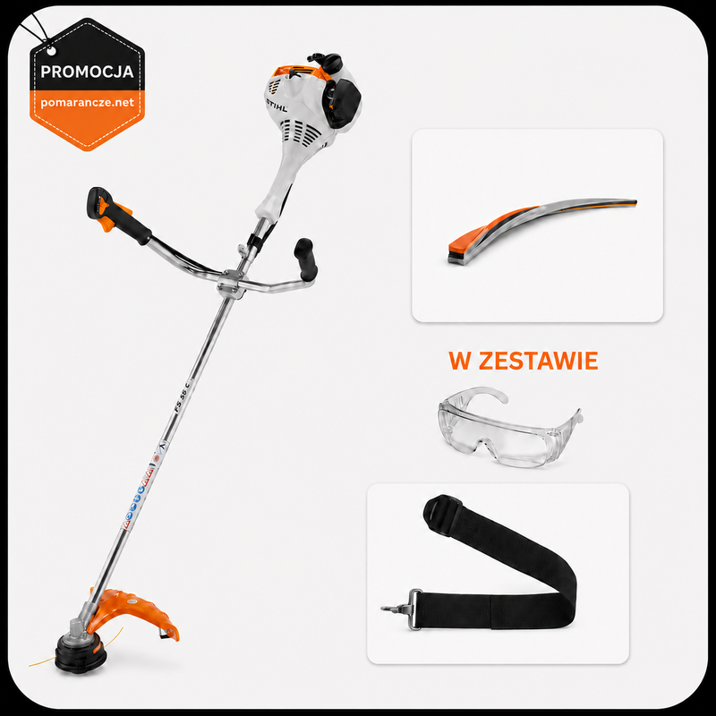 STIHL FS 55 – kosa spalinowa, głowica AC 27-2