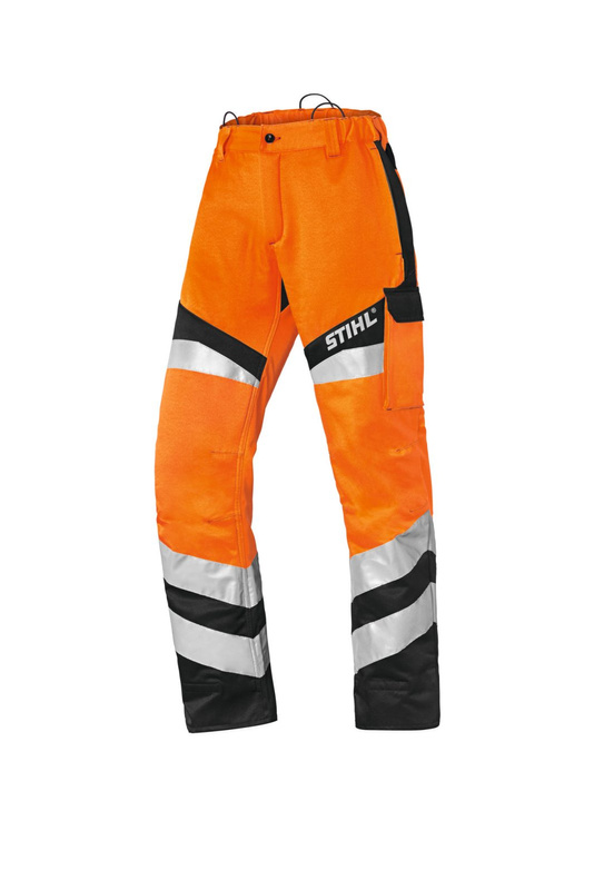 Spodnie ochronne odblaskowe STIHL Protect FS pomarańczowe