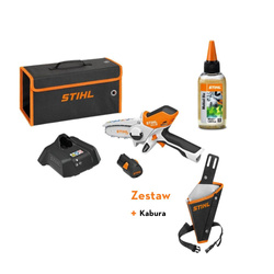 STIHL Przecinarka akumulatorowa GTA 26 (Akumulator + Ładowarka) + STIHL Kabura do przecinarki akumulatorowej GTA 26