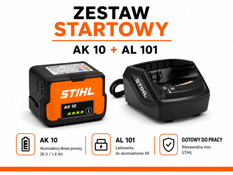 STIHL Zestaw startowy AK 10 i AL 101