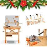 Drewniany stół warsztatowy dla dzieci