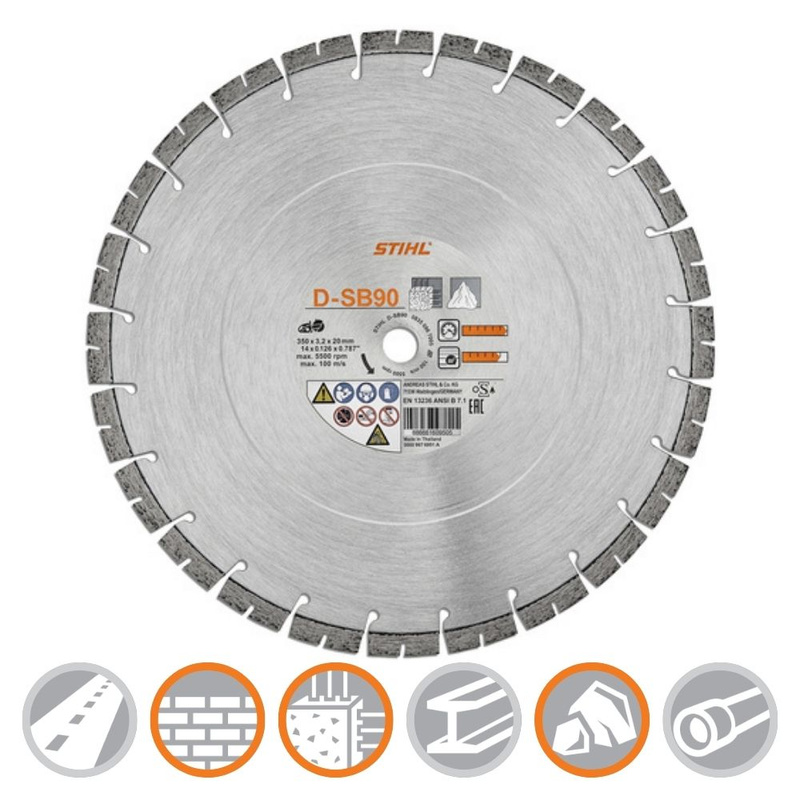 Tarcza tnąca diamentowa STIHL D-SB80 230 mm (9 cali)