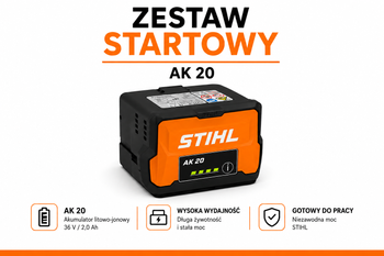 STIHL AK 20 - akumulator, pojemność 144 Wh