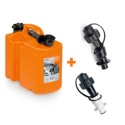 STIHL QuickFill 5L i 3L oleju – kanister z zaworem anti-overflow