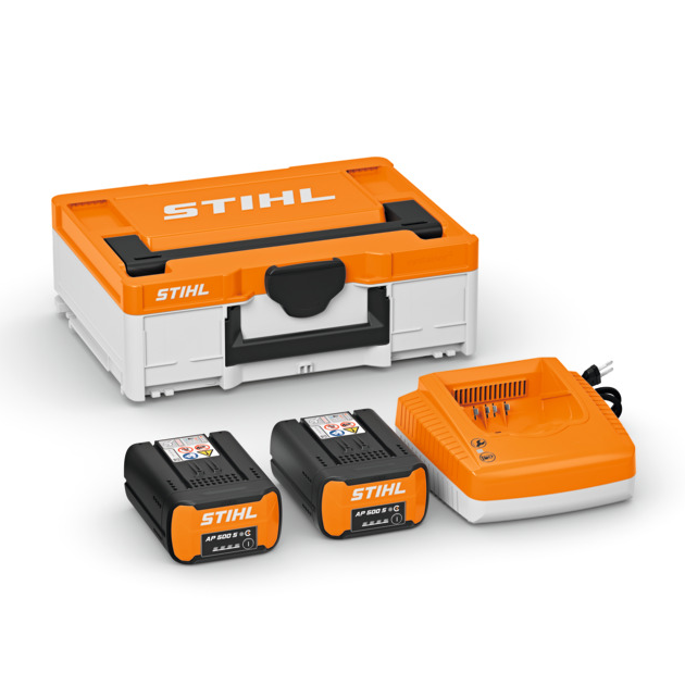 Stihl Power Box 3 z systemem AP. Zestaw zawiera - 2 x AP 500 S, AL 500, walizaka S (Systainer)