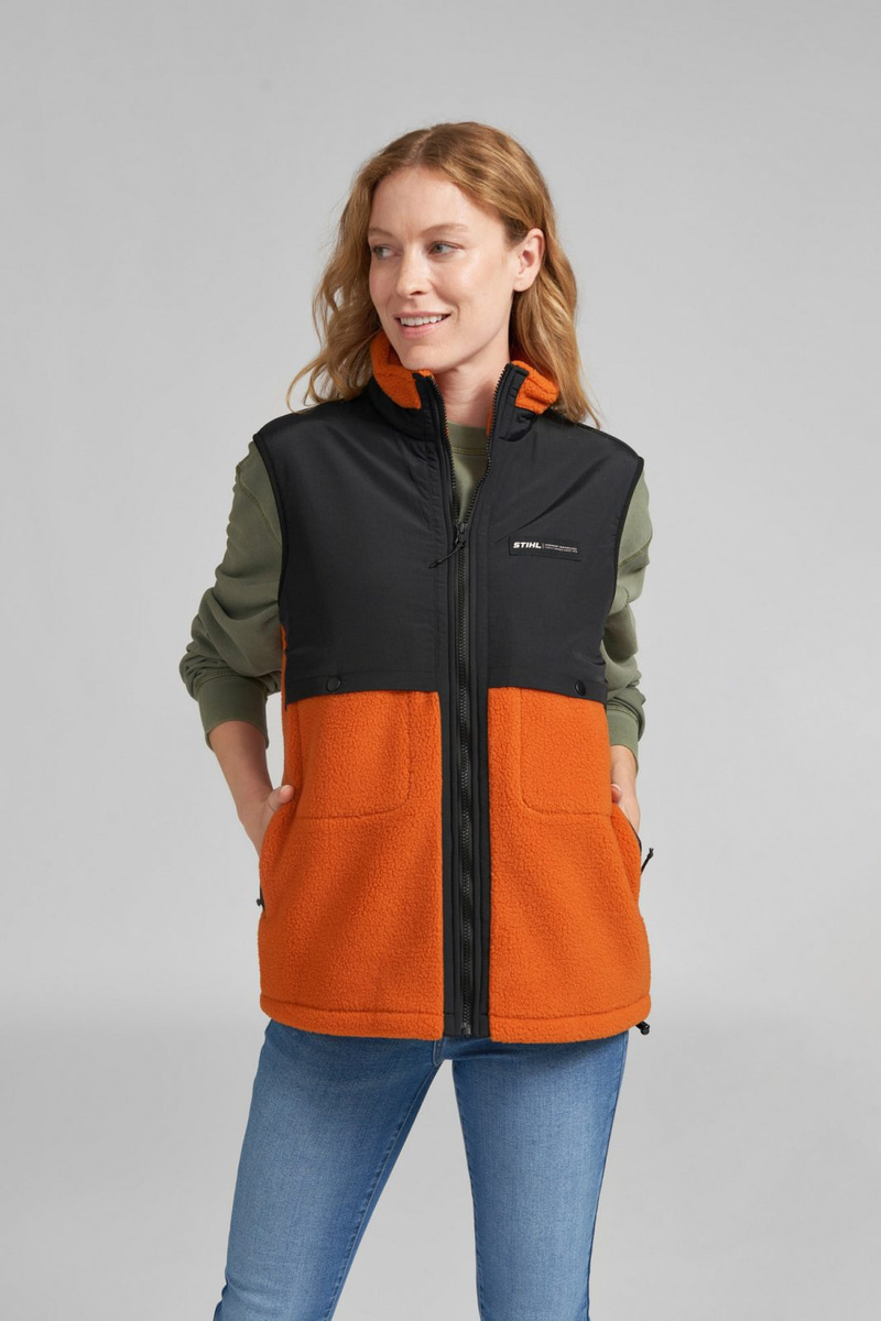 Kamizelka SHERPA ORANGE - idealna na każdą porę roku