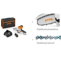 STIHL Przecinarka akumulatorowa GTA 26 (Aku + Ład) Zestaw z dodatkową prowadnicą i łańcuchem